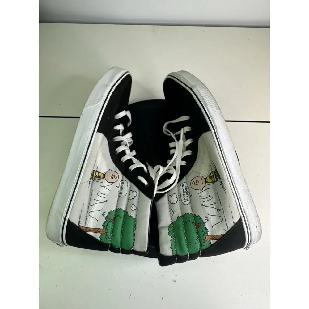 Vans Sk8 Hi x Peanuts 'Charlie Kite' Multi Color Sz 13 Men
